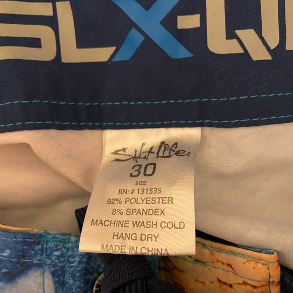 Salt Life Tropic Skins SLX-QD Boardshorts 30 - Picture 7 of 7